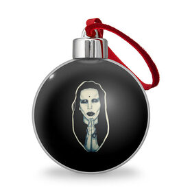 Ёлочный шар с принтом Marilyn Manson в Белгороде, Пластик | Диаметр: 77 мм | Тематика изображения на принте: manson | marilyn | marilyn manson | мэнсон | мэрилин | мэрилин мэнсон