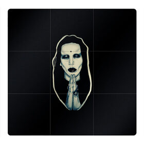 Магнитный плакат 3Х3 с принтом Marilyn Manson в Белгороде, Полимерный материал с магнитным слоем | 9 деталей размером 9*9 см | manson | marilyn | marilyn manson | мэнсон | мэрилин | мэрилин мэнсон