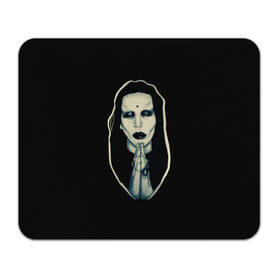 Коврик для мышки прямоугольный с принтом Marilyn Manson в Белгороде, натуральный каучук | размер 230 х 185 мм; запечатка лицевой стороны | manson | marilyn | marilyn manson | мэнсон | мэрилин | мэрилин мэнсон