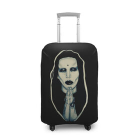 Чехол для чемодана 3D с принтом Marilyn Manson в Белгороде, 86% полиэфир, 14% спандекс | двустороннее нанесение принта, прорези для ручек и колес | manson | marilyn | marilyn manson | мэнсон | мэрилин | мэрилин мэнсон