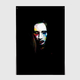 Постер с принтом Marilyn Manson в Белгороде, 100% бумага
 | бумага, плотность 150 мг. Матовая, но за счет высокого коэффициента гладкости имеет небольшой блеск и дает на свету блики, но в отличии от глянцевой бумаги не покрыта лаком | manson | marilyn | marilyn manson | мэнсон | мэрилин | мэрилин мэнсон