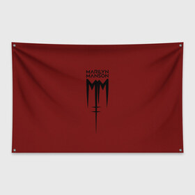 Флаг-баннер с принтом Marilyn Manson в Белгороде, 100% полиэстер | размер 67 х 109 см, плотность ткани — 95 г/м2; по краям флага есть четыре люверса для крепления | manson | marilyn | marilyn manson | мэнсон | мэрилин | мэрилин мэнсон