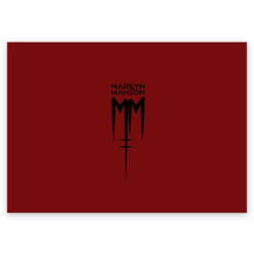 Поздравительная открытка с принтом Marilyn Manson в Белгороде, 100% бумага | плотность бумаги 280 г/м2, матовая, на обратной стороне линовка и место для марки
 | manson | marilyn | marilyn manson | мэнсон | мэрилин | мэрилин мэнсон