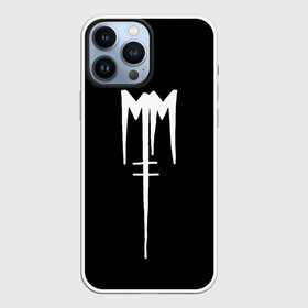 Чехол для iPhone 13 Pro Max с принтом Marilyn Manson в Белгороде,  |  | goth | gothic | manson | marilyn | metal | mm | music | rock | гот | готы | метал | мэнсон | мэрилин | рок