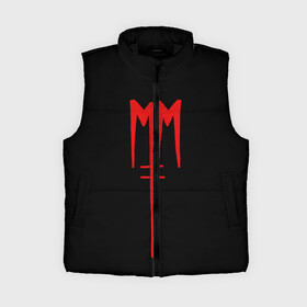 Женский жилет утепленный 3D с принтом Marilyn Manson в Белгороде,  |  | goth | gothic | manson | marilyn | metal | mm | music | rock | гот | готы | метал | мэнсон | мэрилин | рок