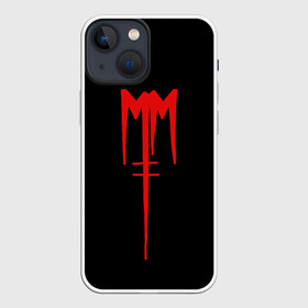 Чехол для iPhone 13 mini с принтом Marilyn Manson в Белгороде,  |  | goth | gothic | manson | marilyn | metal | mm | music | rock | гот | готы | метал | мэнсон | мэрилин | рок