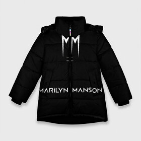 Зимняя куртка для девочек 3D с принтом Marilyn Manson в Белгороде, ткань верха — 100% полиэстер; подклад — 100% полиэстер, утеплитель — 100% полиэстер. | длина ниже бедра, удлиненная спинка, воротник стойка и отстегивающийся капюшон. Есть боковые карманы с листочкой на кнопках, утяжки по низу изделия и внутренний карман на молнии. 

Предусмотрены светоотражающий принт на спинке, радужный светоотражающий элемент на пуллере молнии и на резинке для утяжки. | manson | marilyn | marilyn manson | мэнсон | мэрилин | мэрилин мэнсон