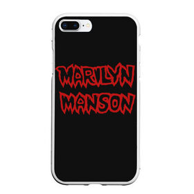 Чехол для iPhone 7Plus/8 Plus матовый с принтом Marilyn Manson в Белгороде, Силикон | Область печати: задняя сторона чехла, без боковых панелей | 