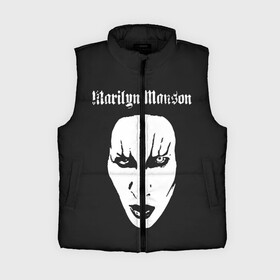 Женский жилет утепленный 3D с принтом Marilyn Manson в Белгороде,  |  | goth | gothic | manson | marilyn | metal | mm | music | rock | гот | готы | метал | мэнсон | мэрилин | рок