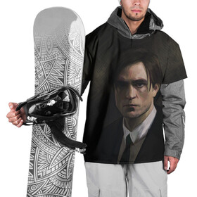 Накидка на куртку 3D с принтом Роберт Паттинсон в Белгороде, 100% полиэстер |  | batman | robert pattinson | the batman | twilight | бетмен | бэтмен | роберт паттинсон | сумерки