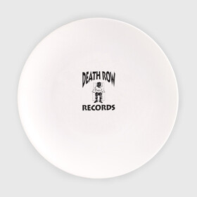 Тарелка с принтом Death Row Records в Белгороде, фарфор | диаметр - 210 мм
диаметр для нанесения принта - 120 мм | Тематика изображения на принте: death row | dr dre | hip hop | rap | snoop dogg