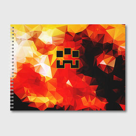 Альбом для рисования с принтом Minecraft Dungeons в Белгороде, 100% бумага
 | матовая бумага, плотность 200 мг. | Тематика изображения на принте: blox | creeper | dungeons | geometry | logo games | orange | pixel | red | steve | алекс | геометрия | детям | крипер | куб | логотипы игр | майнкрафт | мальчикам | мобы | огненный | огонь | пигги | пиксель | пиксельный | подземелья