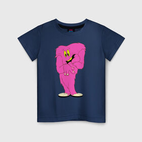 Детская футболка хлопок с принтом Госсамер в Белгороде, 100% хлопок | круглый вырез горловины, полуприлегающий силуэт, длина до линии бедер | gossamer | looney tunes | vdzabma | госсамер | луни тюнз