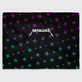 Плед 3D с принтом METALLICA / МЕТАЛЛИКА в Белгороде, 100% полиэстер | закругленные углы, все края обработаны. Ткань не мнется и не растягивается | Тематика изображения на принте: hetfield | james | logo | metal | metalica | metallica | music | rock | star | джеймс | звезда | знак | ларс | лого | логотип | логотипы | метал | металика | металлика | музыка | рок | символ | символы | ульрих | хэтфилд