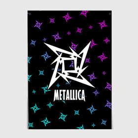Постер с принтом METALLICA / МЕТАЛЛИКА в Белгороде, 100% бумага
 | бумага, плотность 150 мг. Матовая, но за счет высокого коэффициента гладкости имеет небольшой блеск и дает на свету блики, но в отличии от глянцевой бумаги не покрыта лаком | hetfield | james | logo | metal | metalica | metallica | music | rock | star | джеймс | звезда | знак | ларс | лого | логотип | логотипы | метал | металика | металлика | музыка | рок | символ | символы | ульрих | хэтфилд