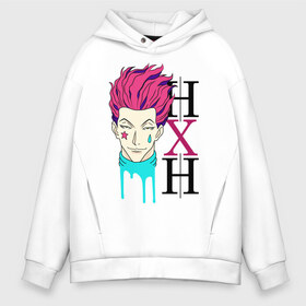 Мужское худи Oversize хлопок с принтом Hunter x Hunter Hisoka в Белгороде, френч-терри — 70% хлопок, 30% полиэстер. Мягкий теплый начес внутри —100% хлопок | боковые карманы, эластичные манжеты и нижняя кромка, капюшон на магнитной кнопке | anime | hisoka | hunter x hunter | аниме | манга | охотник х охотник | хантер хантер | хантеры