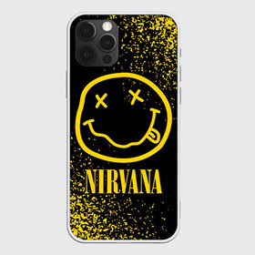 Чехол для iPhone 12 Pro Max с принтом NIRVANA НИРВАНА в Белгороде, Силикон |  | Тематика изображения на принте: band | cobain | face | kurt | logo | music | nirvana | rock | rocknroll | группа | кобейн | курт | лого | логотип | музыка | музыкальная | нирвана | рожица | рок | рокнролл | символ
