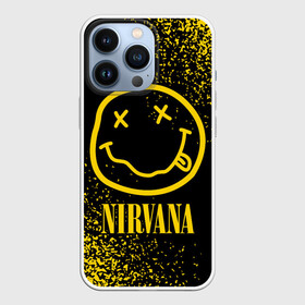 Чехол для iPhone 13 Pro с принтом NIRVANA   НИРВАНА в Белгороде,  |  | Тематика изображения на принте: band | cobain | face | kurt | logo | music | nirvana | rock | rocknroll | группа | кобейн | курт | лого | логотип | музыка | музыкальная | нирвана | рожица | рок | рокнролл | символ