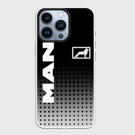 Чехол для iPhone 13 Pro с принтом MAN в Белгороде,  |  | man | man logo | man значок | man лого | man логотип | водитель | грузовик | грузовой | дальнобойщик | ман | ман значок | ман лого | ман логотип | фура | шофер
