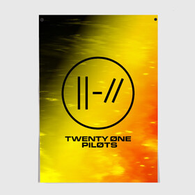 Постер с принтом TWENTY ONE PILOTS / 21 PILOTS в Белгороде, 100% бумага
 | бумага, плотность 150 мг. Матовая, но за счет высокого коэффициента гладкости имеет небольшой блеск и дает на свету блики, но в отличии от глянцевой бумаги не покрыта лаком | logo | music | one | pilots | rock | symbol | top | twenty | twentyonepilots | ван | группа | лого | логотип | логотипы | музыка | пилотс | рок | символ | символы | твенти | топ