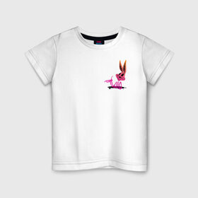Детская футболка хлопок с принтом Багз Хэллоуин в Белгороде, 100% хлопок | круглый вырез горловины, полуприлегающий силуэт, длина до линии бедер | Тематика изображения на принте: bugs bunny | looney tunes | vdzabma | багз банни | луни тюнз