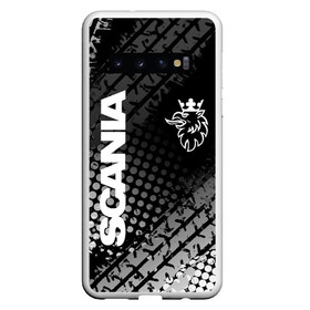 Чехол для Samsung Galaxy S10 с принтом Scania в Белгороде, Силикон | Область печати: задняя сторона чехла, без боковых панелей | Тематика изображения на принте: king of road | king of the road | saab | saab logo | scania | scania king | scania logo | грузовик | дальнобойщик | сааб | сканиа | скания | скания значок | скания лого | скания логотип | скания символ | шофер