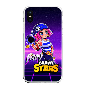 Чехол для iPhone XS Max матовый с принтом Penny Brawl Stars в Белгороде, Силикон | Область печати: задняя сторона чехла, без боковых панелей | anime | brawl | brawl stars | brawlstars | brawl_stars | panny | peny | аниме | бравл | бравлстарс | девочка | девочка в шкуре медведя | девушка | манга | пени | пини