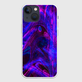 Чехол для iPhone 13 mini с принтом Space в Белгороде,  |  | abstraction | glitter | paint | stains | абстракция | блестки | краска | разводы | розовый | синий