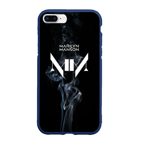 Чехол для iPhone 7Plus/8 Plus матовый с принтом TRDMrnMsn Marilyn Manson в Белгороде, Силикон | Область печати: задняя сторона чехла, без боковых панелей | art | logo | manson | marilyn | rock | usa | великий | лого | логотип | мэнсон | мэрилин | рок | ужасный