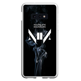 Чехол для Samsung S10E с принтом TRDMrnMsn Marilyn Manson в Белгороде, Силикон | Область печати: задняя сторона чехла, без боковых панелей | Тематика изображения на принте: art | logo | manson | marilyn | rock | usa | великий | лого | логотип | мэнсон | мэрилин | рок | ужасный
