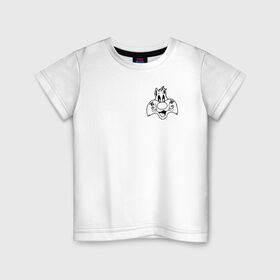 Детская футболка хлопок с принтом Сильвестр в Белгороде, 100% хлопок | круглый вырез горловины, полуприлегающий силуэт, длина до линии бедер | looney tunes | sylvester | vdzabma | луни тюнз | сильвестр