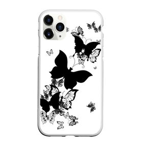 Чехол для iPhone 11 Pro матовый с принтом Черные бабочки на белом в Белгороде, Силикон |  | angel | black and white | butterfly | fairy | fashion girl | wings | ангел | бабочка | девушке | животные | крылья | летающие | магия | махаон | мотылек | мотыльки | насекомые | нежные | подарок | природа | сказочные | татуировки
