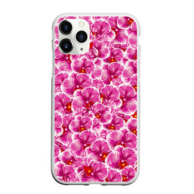 Чехол для iPhone 11 Pro Max матовый с принтом Розовые орхидеи в Белгороде, Силикон |  | fashion flowers | pink | tropical | азия | бабочки | бразилия | букет | бутоны | джунгли | лепестки | лето | любимая | марта | нежные | орхидея | подарок | природа | растения | тропики | тропические | узор | цветение