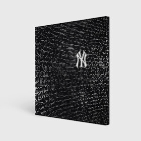 Холст квадратный с принтом New York Yankees в Белгороде, 100% ПВХ |  | baseball | fashion | game | glitch | new york | sport | бейсбол | игра | мода | нью йорк | спорт