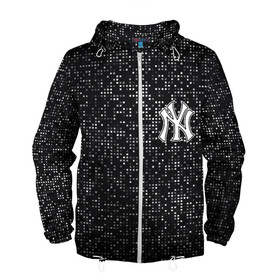 Мужская ветровка 3D с принтом New York Yankees в Белгороде, 100% полиэстер | подол и капюшон оформлены резинкой с фиксаторами, два кармана без застежек по бокам, один потайной карман на груди | baseball | fashion | game | glitch | new york | sport | бейсбол | игра | мода | нью йорк | спорт
