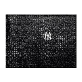 Обложка для студенческого билета с принтом New York Yankees в Белгороде, натуральная кожа | Размер: 11*8 см; Печать на всей внешней стороне | baseball | fashion | game | glitch | new york | sport | бейсбол | игра | мода | нью йорк | спорт