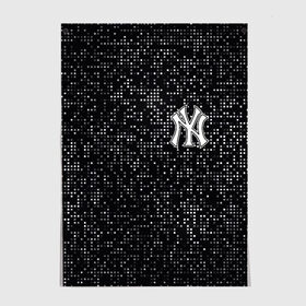 Постер с принтом New York Yankees в Белгороде, 100% бумага
 | бумага, плотность 150 мг. Матовая, но за счет высокого коэффициента гладкости имеет небольшой блеск и дает на свету блики, но в отличии от глянцевой бумаги не покрыта лаком | baseball | fashion | game | glitch | new york | sport | бейсбол | игра | мода | нью йорк | спорт