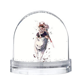 Снежный шар с принтом Принцесса Мононоке в Белгороде, Пластик | Изображение внутри шара печатается на глянцевой фотобумаге с двух сторон | аниме | мой сосед тоторо | небесный замок лапута | хаяо миядзаки