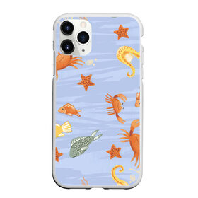 Чехол для iPhone 11 Pro матовый с принтом Морские обитатели в Белгороде, Силикон |  | арт | жёлтый | звезда | звёзды | коралл | кораллы | краб | крабы | красный | медуза | медузы | море | морская звезда | морские звёзды | морские коньки | морской конёк | песок | рисунок | рыба | рыбы