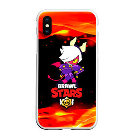 Чехол для iPhone XS Max матовый с принтом Brawl Stars Колетта Демон в Белгороде, Силикон | Область печати: задняя сторона чехла, без боковых панелей | Тематика изображения на принте: bibi | crow | koletta | leon | nita | sandy | wings | бравл старс | герои | девочкам | демон | детям | дьявол | звезда | звездные | колетт | крылья | леон | логотипы игр | огненный | огонь | пламя | рога | сенди | трикси