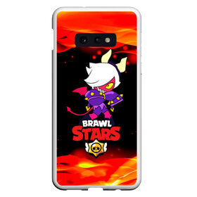 Чехол для Samsung S10E с принтом Brawl Stars Колетта Демон в Белгороде, Силикон | Область печати: задняя сторона чехла, без боковых панелей | Тематика изображения на принте: bibi | crow | koletta | leon | nita | sandy | wings | бравл старс | герои | девочкам | демон | детям | дьявол | звезда | звездные | колетт | крылья | леон | логотипы игр | огненный | огонь | пламя | рога | сенди | трикси