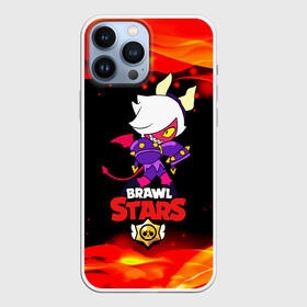 Чехол для iPhone 13 Pro Max с принтом Brawl Stars Колетта Демон в Белгороде,  |  | Тематика изображения на принте: bibi | crow | koletta | leon | nita | sandy | wings | бравл старс | герои | девочкам | демон | детям | дьявол | звезда | звездные | колетт | крылья | леон | логотипы игр | огненный | огонь | пламя | рога | сенди | трикси