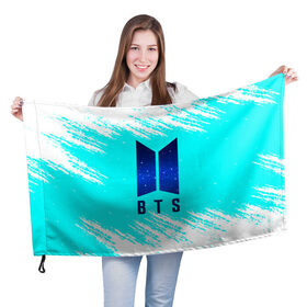 Флаг 3D с принтом BTS. в Белгороде, 100% полиэстер | плотность ткани — 95 г/м2, размер — 67 х 109 см. Принт наносится с одной стороны | bangtan boys | bt21 | bts | k pop | бтс | музыка