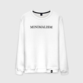 Мужской свитшот хлопок с принтом MINIMALISM в Белгороде, 100% хлопок |  | Тематика изображения на принте: 