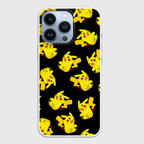 Чехол для iPhone 13 Pro с принтом Веселый пикачу в Белгороде,  |  | baby | cartoon | cute | kawaii | pika pika | pikachu | pokemon go | team | аниме | детям | зайчик | зверек | иви | кавайный | котенок | кролик | малыш | милый | мордочка | мультик | няшный | пика пика | пикачу | покемоны | улыбка | школа