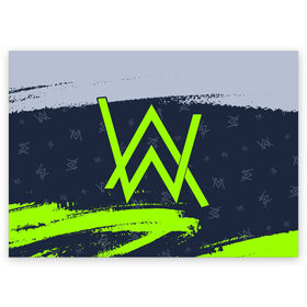Поздравительная открытка с принтом ALAN WALKER / АЛАН УОКЕР в Белгороде, 100% бумага | плотность бумаги 280 г/м2, матовая, на обратной стороне линовка и место для марки
 | alan | faded | house | logo | music | walker | алан | вокер | волкер | диджей | лого | логотип | логотипы | музыка | музыкант | символ | символы | танцеальная | уокер | хаус | электронная