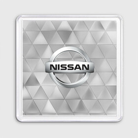 Магнит 55*55 с принтом NISSAN. в Белгороде, Пластик | Размер: 65*65 мм; Размер печати: 55*55 мм | abstract | auto | brand | car | geometry | nissan | nиссан | sport | texture | абстракция | авто | автомобильные | бренд | геометрия | классика | машины | модные | спорт | стиль | текстура