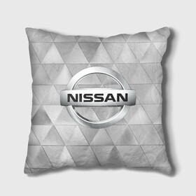 Подушка 3D с принтом NISSAN. в Белгороде, наволочка – 100% полиэстер, наполнитель – холлофайбер (легкий наполнитель, не вызывает аллергию). | состоит из подушки и наволочки. Наволочка на молнии, легко снимается для стирки | abstract | auto | brand | car | geometry | nissan | nиссан | sport | texture | абстракция | авто | автомобильные | бренд | геометрия | классика | машины | модные | спорт | стиль | текстура