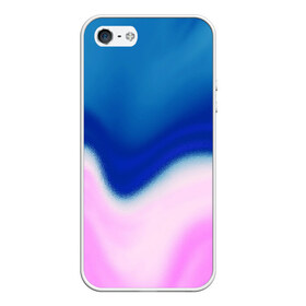 Чехол для iPhone 5/5S матовый с принтом Воздушный Крем в Белгороде, Силикон | Область печати: задняя сторона чехла, без боковых панелей | Тематика изображения на принте: blue | cream | gradient | pink | абстрактный | абстракция | вода | волны | гламур | градиент | девочкам | зефирка | краска | краски | красочный | море | мороженое | небеса | нежные | пастельные | перламутровый
