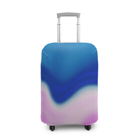 Чехол для чемодана 3D с принтом Воздушный Крем в Белгороде, 86% полиэфир, 14% спандекс | двустороннее нанесение принта, прорези для ручек и колес | blue | cream | gradient | pink | абстрактный | абстракция | вода | волны | гламур | градиент | девочкам | зефирка | краска | краски | красочный | море | мороженое | небеса | нежные | пастельные | перламутровый